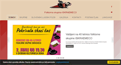 Desktop Screenshot of folklora.si